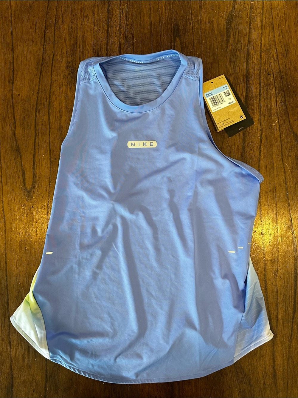 Nike Swift Women’s Running Tank Top Dri-FIT Slim Fit Blue Size Medium NWT